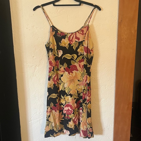 Vintage 90s Floral Mini Dress size Small - Picture 1 of 4